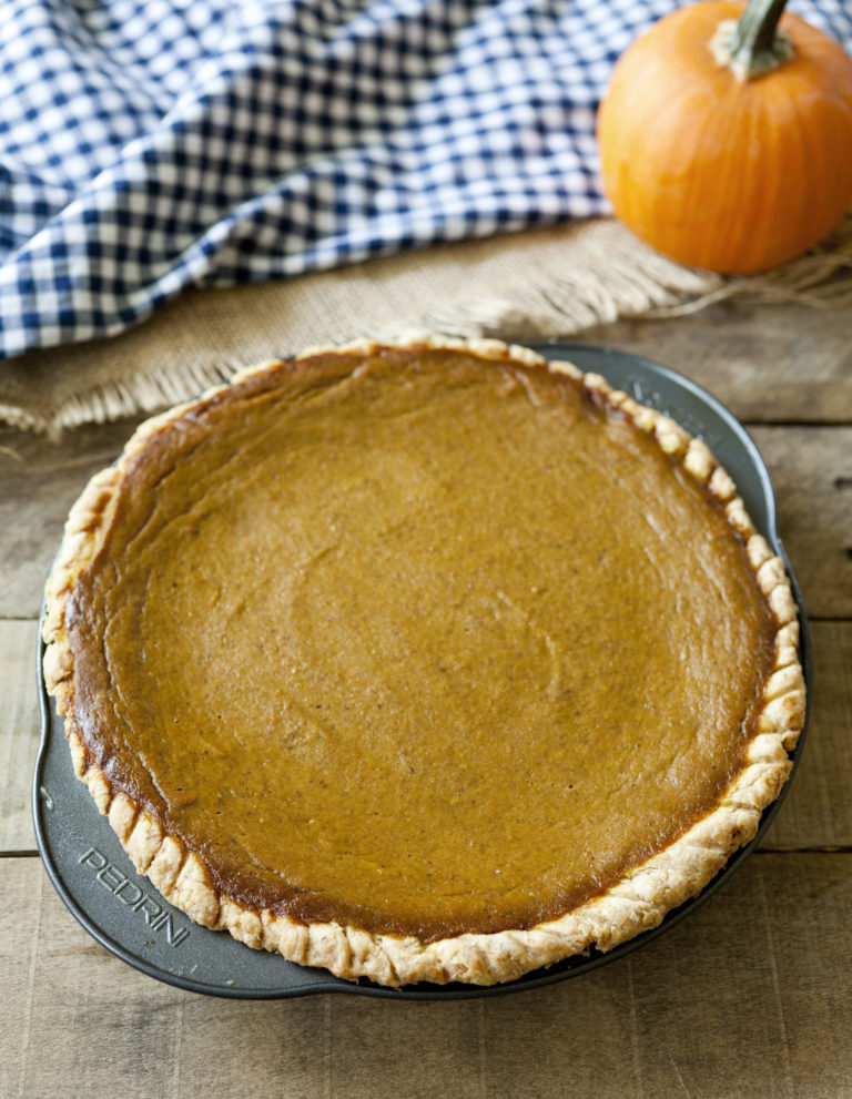 Eggnog Pumpkin Pie - Partial Ingredients